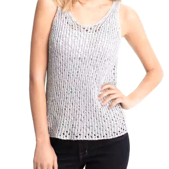 Eileen Fisher sequin chainmail mesh - Picture 2 of 10